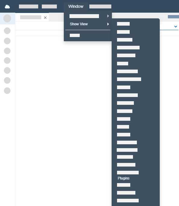 Navigate to Plugins View